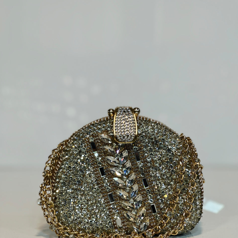 Women's rhinestone party clutch with sparkling embellishments