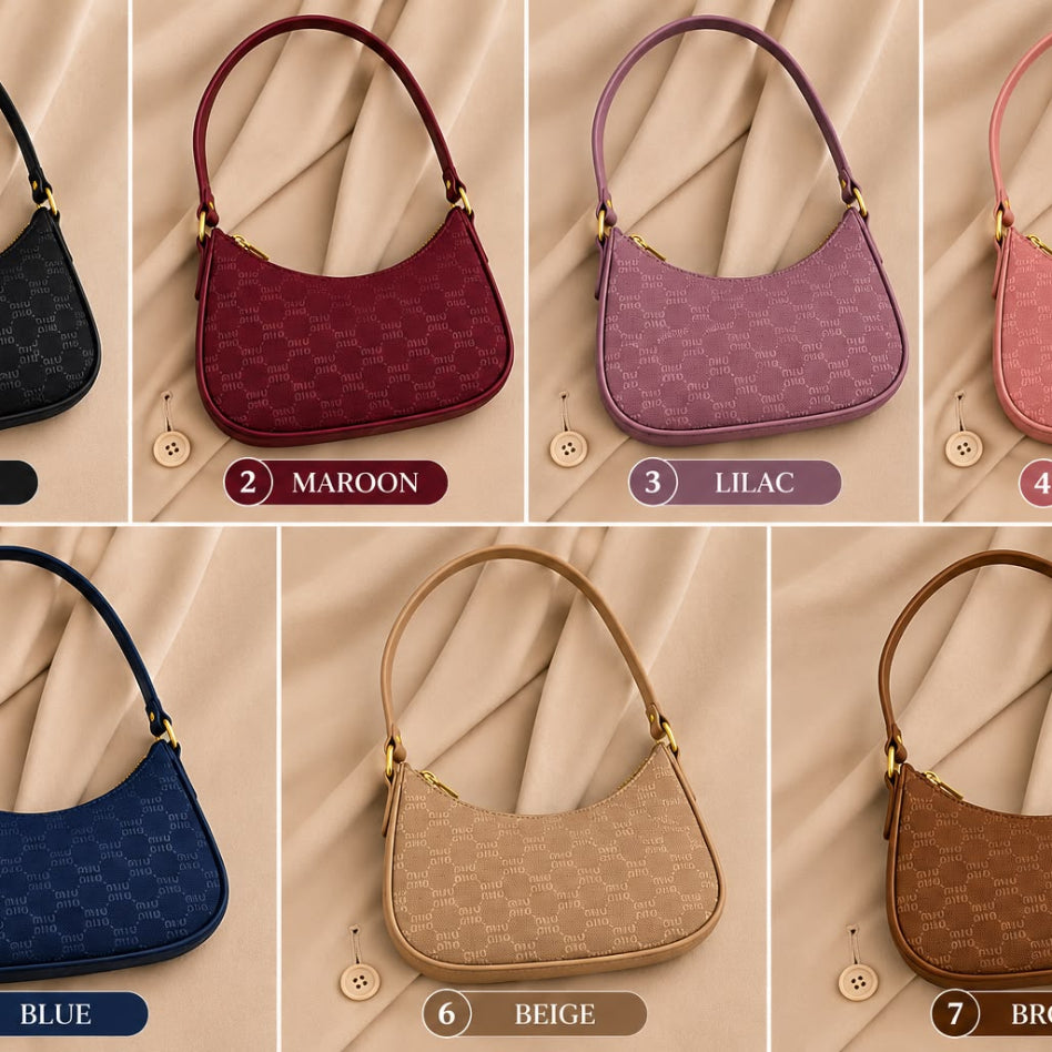 Women's stylish patterned shoulder bag for work and outings