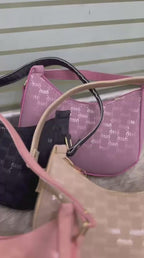 Chic monogram handbag for women shopping work and travel