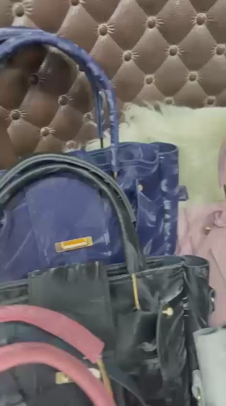Luxury women's handbag and clutch set for everyday and occasion wear